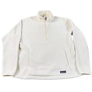 Patagonia Synchilla Cream Women's Half Zip Neck Fleece.